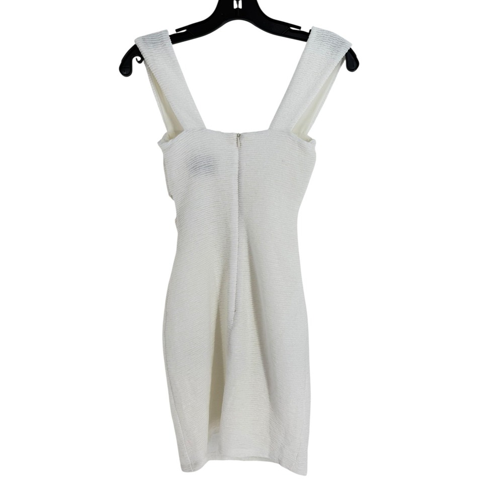 Rumer the Label Ribbed Women's Small White Classic Rae Mini Dress NWT Feminine - Picture 3 of 10